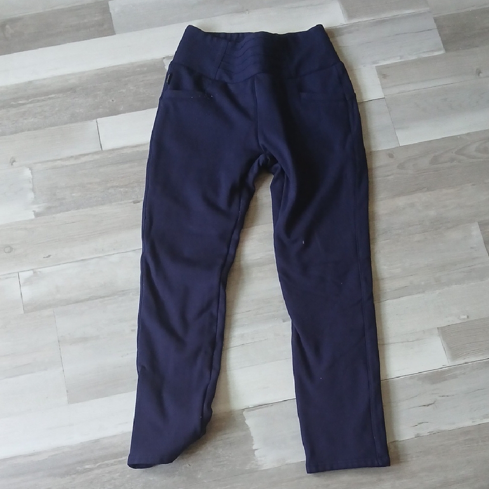 Navy Blue High-Waisted Leggings